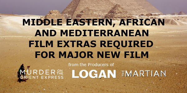 Uni-versal Extras are holding an open casting in Birmingham for a major new feature film from the Producers of Murder on the Orient Express